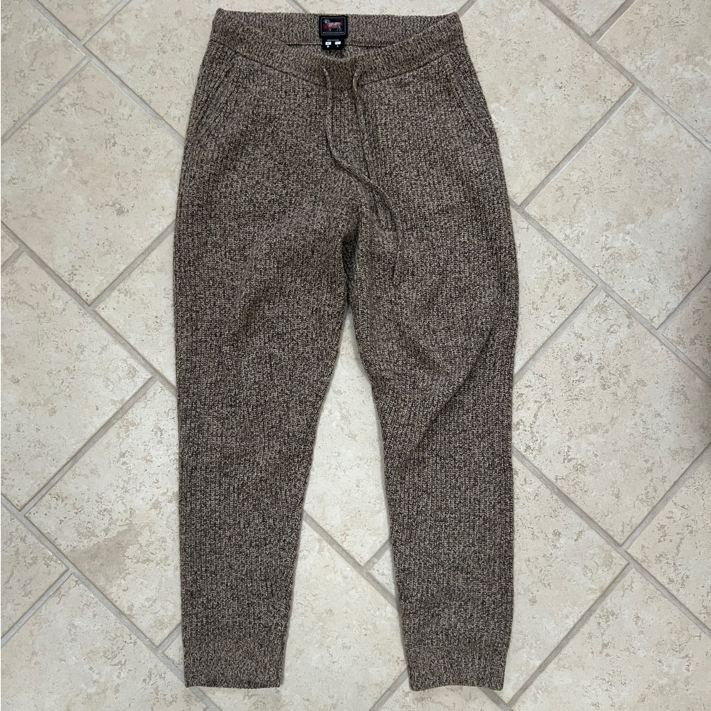 Todd Snyder x Woolrich Brown Merino Wool Knit Jogger Pants